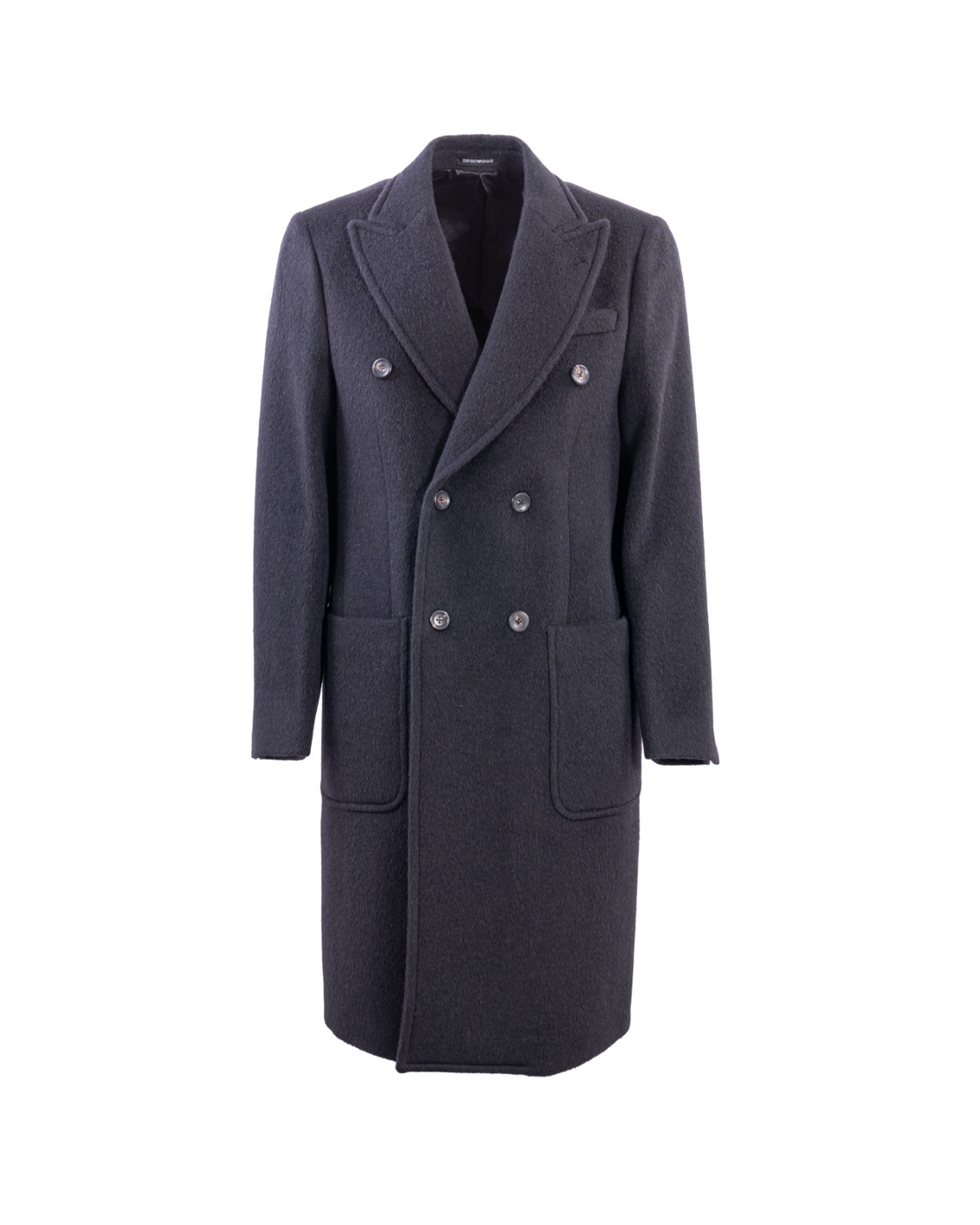 shop EMPORIO ARMANI  Cappotto: Emporio Armani cappotto lungo doppiopetto con revers a lancia. 
Doppiopetto.
Revers a lancia.
Maniche lunghe.
Chiusura con bottoni sul fronte.
Taschino a filetto sul fronte.
Due tasche con patta sul fronte.
Polsini con bottoni.
Singolo spacco sul retro.
Vestibilità regolare.
Composizione: 100% lana vergine.
Made in Romania.. EM000350 TE11926-UC001 number 5275331